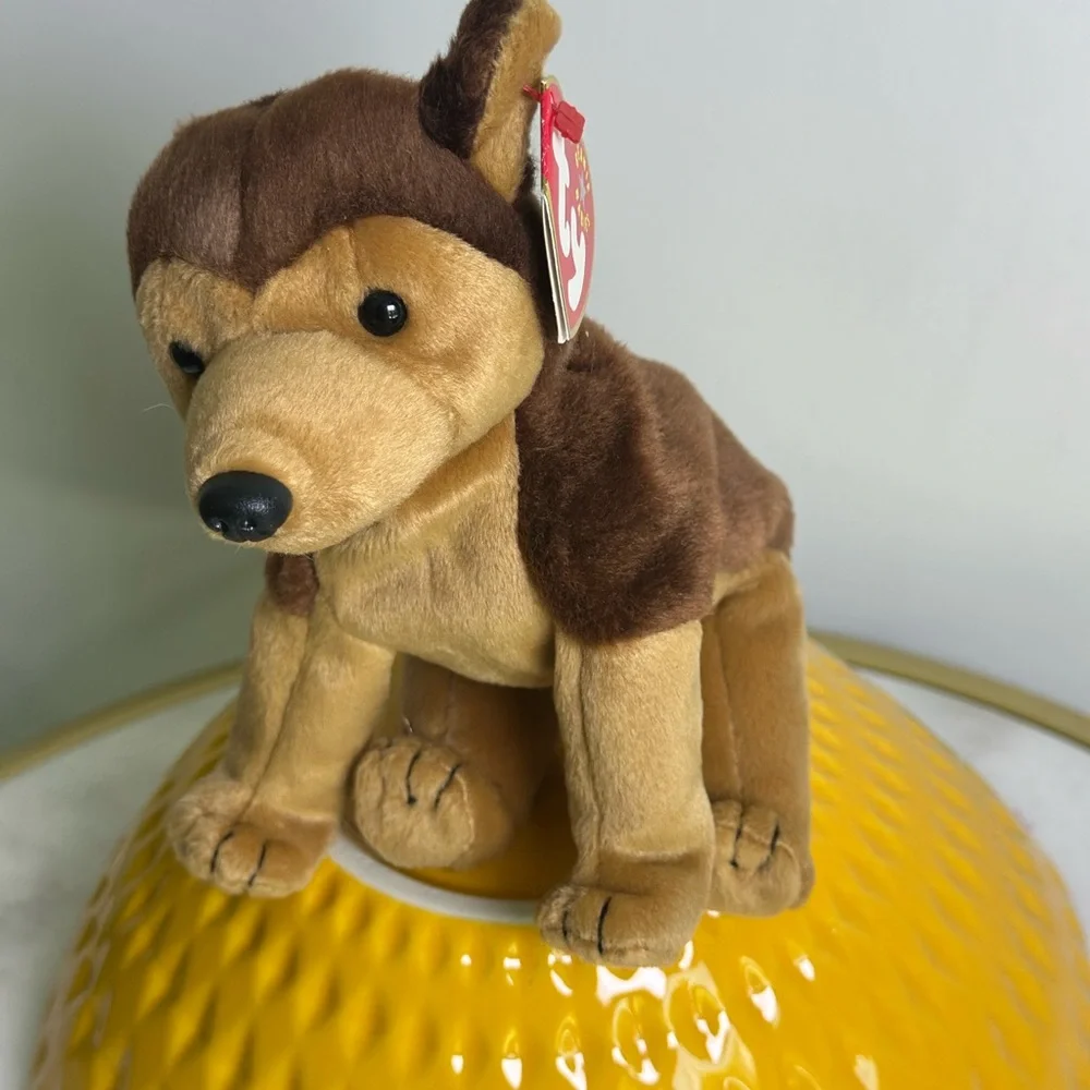 TY BEANIE BABY 9/11 TRIBUTE "COURAGE" THE DOG NYPD NYFD 2001 NWT - Picture 3 of 5